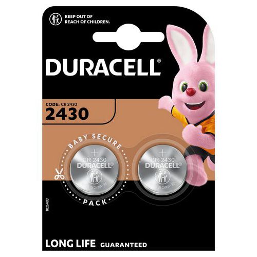 Pile bouton Lithium 2430 - Pack de 2 - Duracell Pile bouton Lithium 2430 - Pack de 2 - Duracell