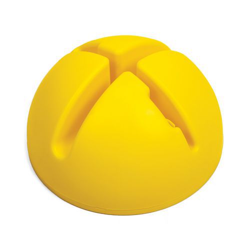 Socle multifonctions lesté rouge - Accessoire cerceau et jalon - Ø 20 cm H 11 cm - Équipement multisport