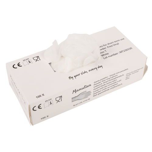 Gants Vinyle Non Poudrés T8 Blanc