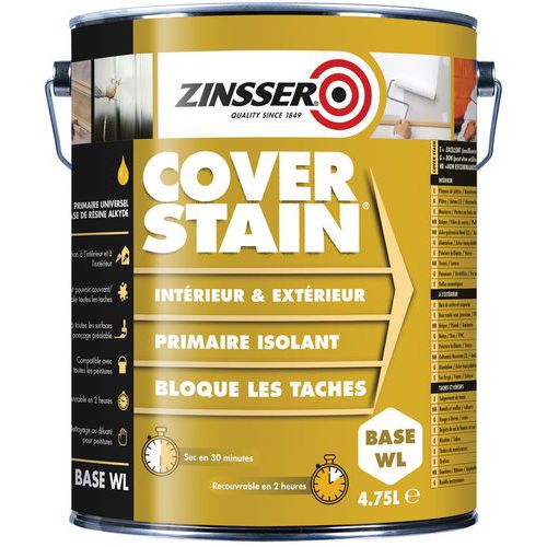 Zinsser Coverstain 5l Blanc Faible