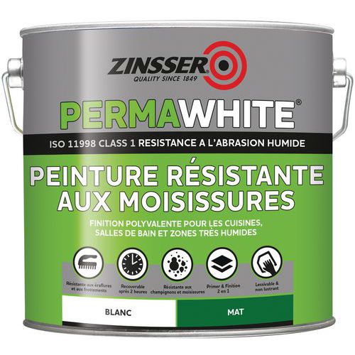 Zinsser Permawhite Mat Velours 25l