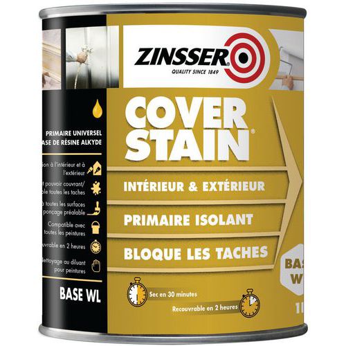 Zinsser Coverstain 1l Blanc Faible