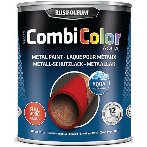 Combicolor Aqua 750ml Rouge Feu Ral3000