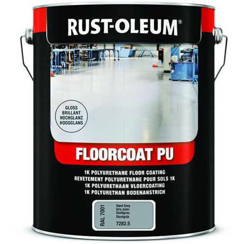 Revêtement Pu De Sol 7200 5l Gris Argent Ral7001