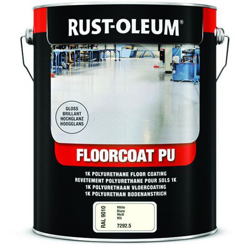 Revêtement Pu De Sol 7200 5l Blanc Pur Ral9010