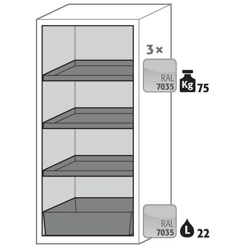 Armoire Sécurité S-classic-90 S90.129.060.wdasr Gris Clair