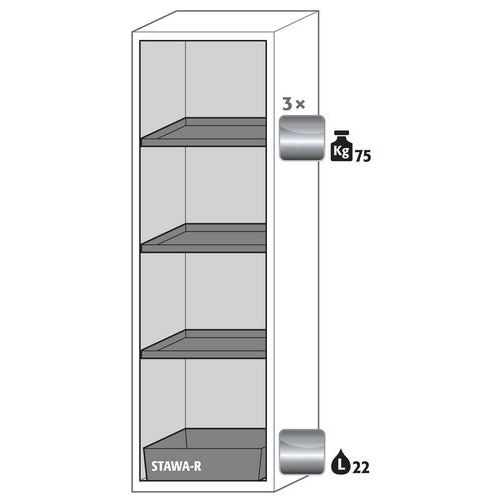 Armoire Sécurité S-classic-90 S90.196.060.r Jaune
