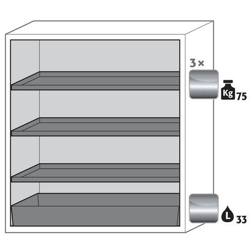 Armoire Sécurité S-classic-90 S90.129.120.wdas Gris Clair