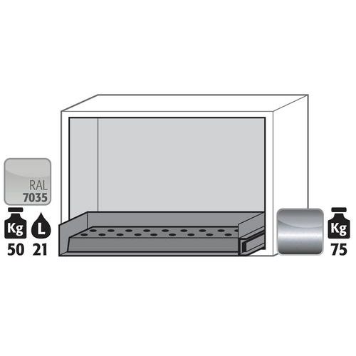 Armoire Sécurité Sous Paillasse Ub-s-90 Ub90.060.089.s Gris