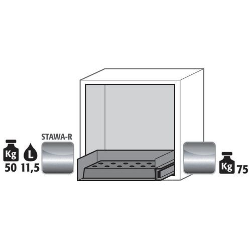 Armoire Sécurité Sous Paillasse Ub-s-90 Ub90.060.059.s Gris