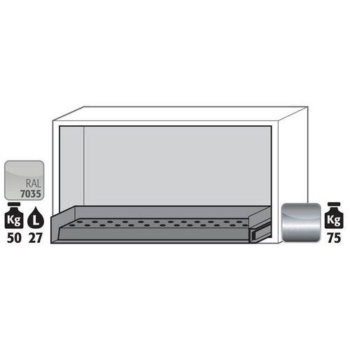 Armoire Sécurité Sous Paillasse Ub-s-90 Ub90.060.110.s Gris