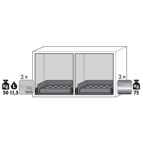 Armoire Sécurité Ub-s-90 Ub90.060.110.ul.2s Gris