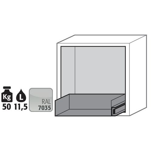 Armoire Sécurité S. Paillasse Ub-s-90 Ub90.060.059.ul.s Gris