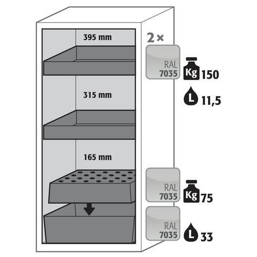 Armoire Sécurité S-pegasus-90 S90.129.060.wdacr Gris Clair