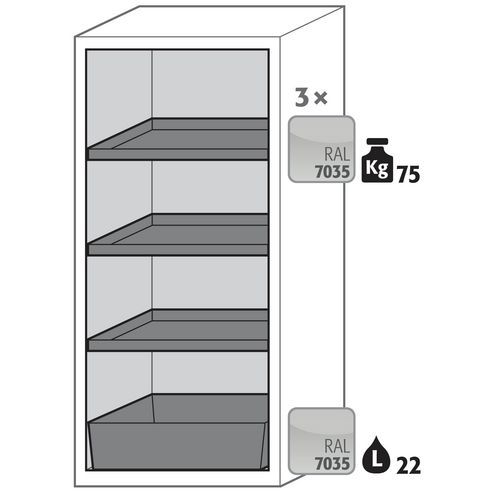 Armoire Sécurité S-pegasus-90 S90.129.060.wdac Jaune