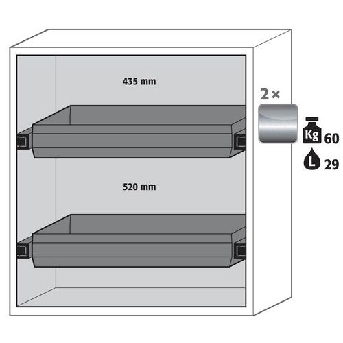 Armoire Sécurité S-pegasus-90 S90.129.120.wdac Jaune