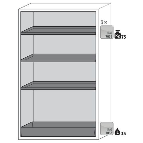 Armoire S-phoenix Touchless-90 S90.196.120.fdao Gris