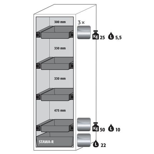 Armoire S-phoenix Vol.2-90 S90.196.060.075.fdacr Jaune