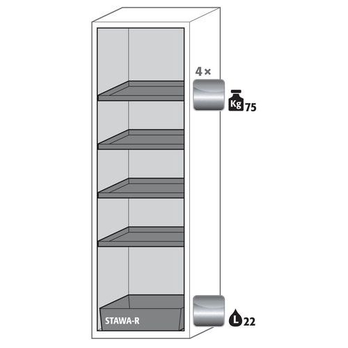 Armoire Sécurité S-phoenix Vol.2-90 S90.196.060.fdacr Jaune