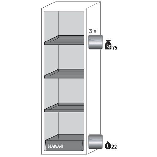 Armoire Sécurité S-phoenix Vol.2-90 S90.196.060.fdacr Jaune