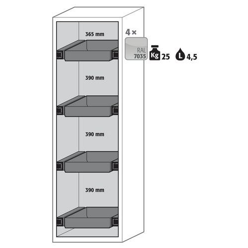 Armoire Sécurité S-phoenix Vol.2-90 S90.196.060.fdacr Jaune