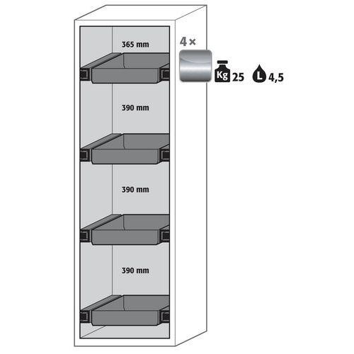 Armoire Sécurité S-phoenix Vol.2-90 S90.196.060.fdacr Jaune