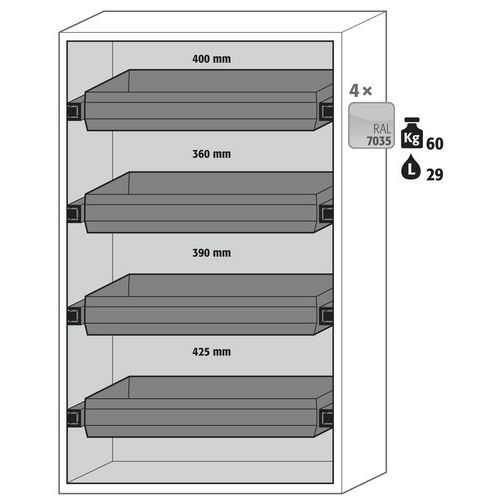 Armoire Sécurité S-phoenix Vol.2-90 S90.196.120.fdac Blanc