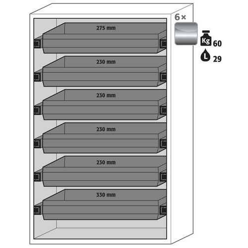 Armoire Sécurité S-phoenix Vol.2-90 S90.196.120.fdac Jaune