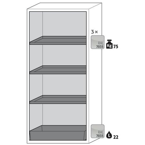 Armoire Sécurité S-phoenix-90 S90.196.090.fwas Blanc