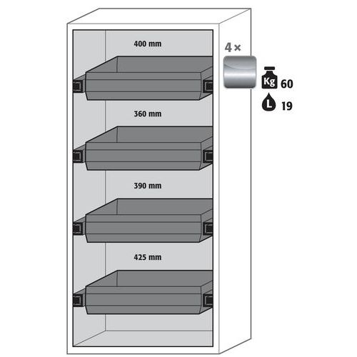 Armoire Sécurité S-phoenix-90 S90.196.090.fwas Jaune