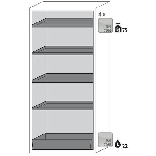 Armoire Sécurité S-phoenix-90 S90.196.090.fwas Jaune