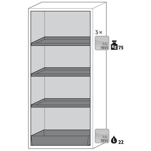 Armoire Sécurité S-phoenix-90 S90.196.090.fwas Gris Clair