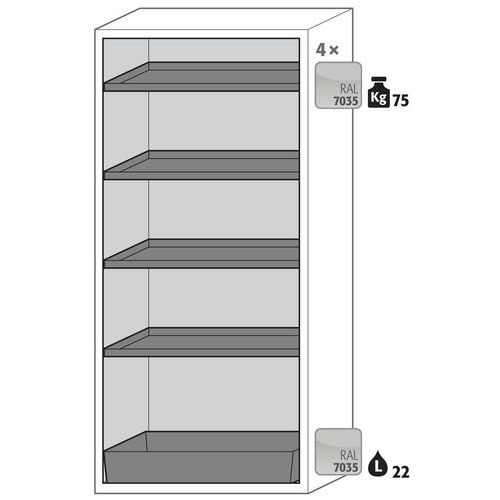 Armoire Sécurité S-phoenix-90 S90.196.090.fwas Gris Clair