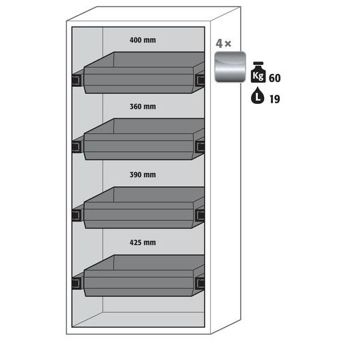 Armoire Sécurité S-phoenix-90 S90.196.090.fwas Gris Clair