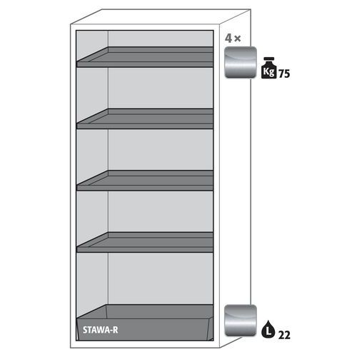 Armoire Sécurité S-phoenix-90 S90.196.090.fwas Jaune