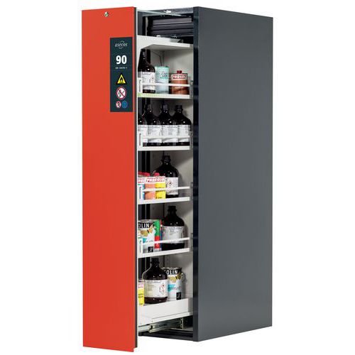 Armoire Sécurité V-move-90 V90.196.045.vdac:0013 Gris/rouge