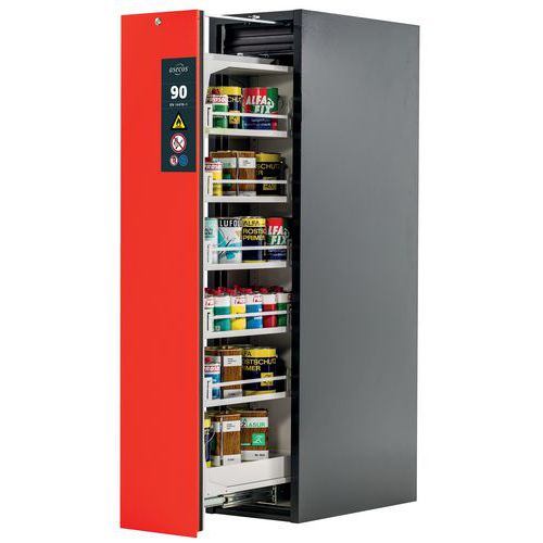 Armoire Sécurité V-move-90 V90.196.045.vdac:0013 Gris/rouge