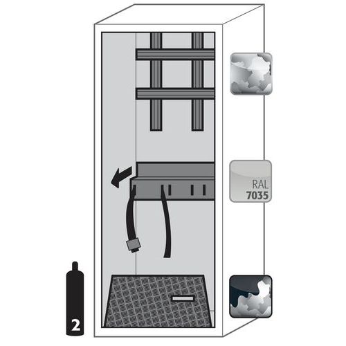 Armoire Bouteilles De Gaz G-ultimate-90 G90.145.060.r Gris