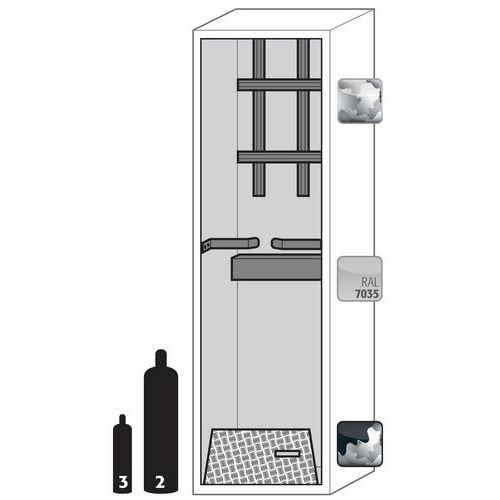 Armoire Bouteilles Gaz G-ultimate-90 G90.205.060.2f.r Gris