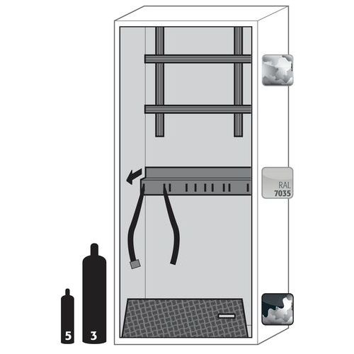 Armoire Pr Bouteilles De Gaz G-ultimate-90 G90.205.090 Gris