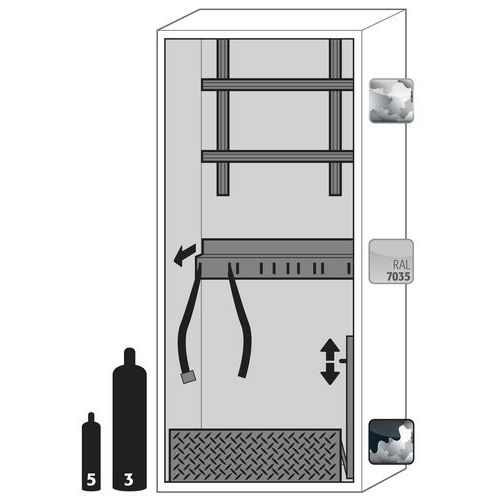 Armoire Pr Bouteilles De Gaz G-ultimate-90 G90.205.090 Blanc