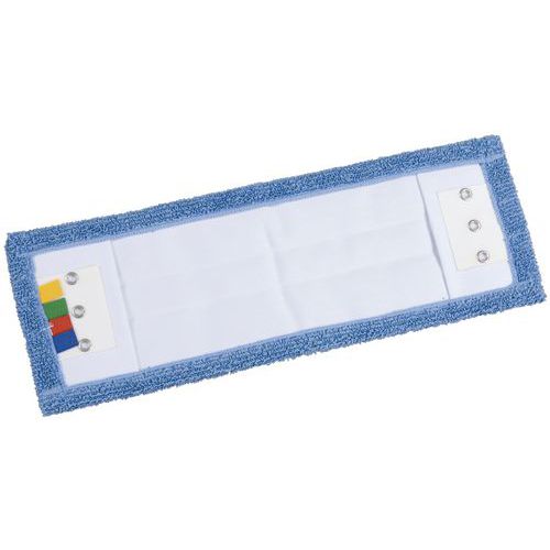 Frange Microfibre 6 Œillets 40cm - Lot De 10, Pour Nettoyage Et Dépoussiérage