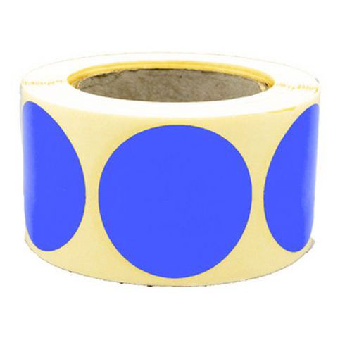 Pastille Adhésive Amovible En Rouleau Ã˜35mm Bleu - Manutan