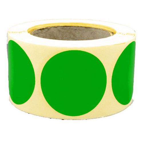 Pastille Adhésive Amovible En Rouleau Ã˜35mm Vert - Manutan