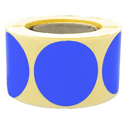 Pastille Adhésive Amovible En Rouleau Ã˜40mm Bleu - Manutan