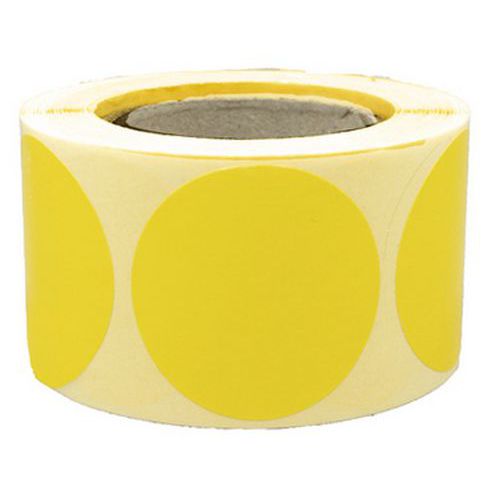 Pastille Adhésive Amovible En Rouleau Ã˜40mm Jaune - Manutan