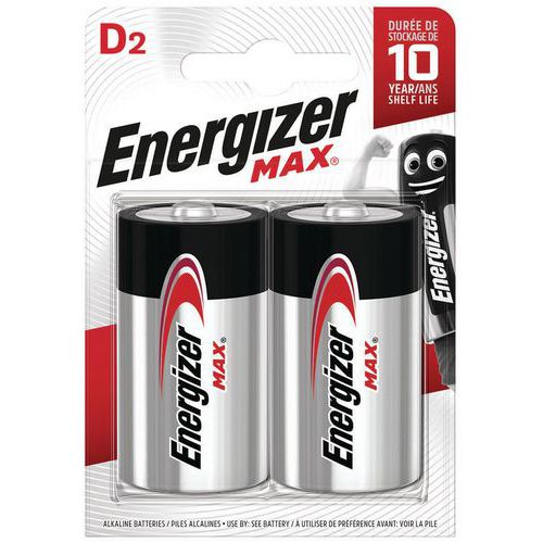 Piles Max D - Lot De 2 - Energizer
