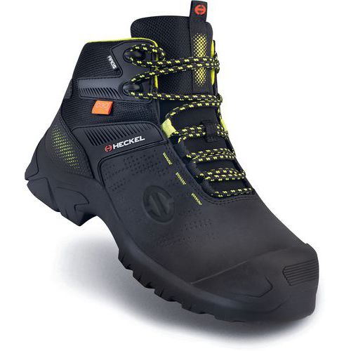 Heckel - Chaussures de sécurité Maccrossroad 3.0 S3 Hautes Métatarsiennes - Noir - Pointure 38 - Cuir - Protection D3O