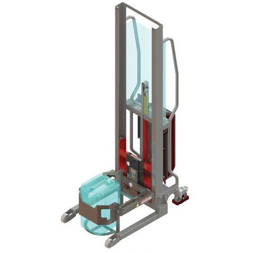 Gerbeur Semi-électrique Avec Rotobidon Levfix300