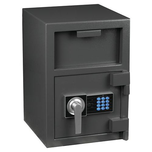 Hartmann Tresore - Coffre fort à dépôt Essential - 27 L - Serrure électronique - Anthracite - Sécurité et Fiabilité